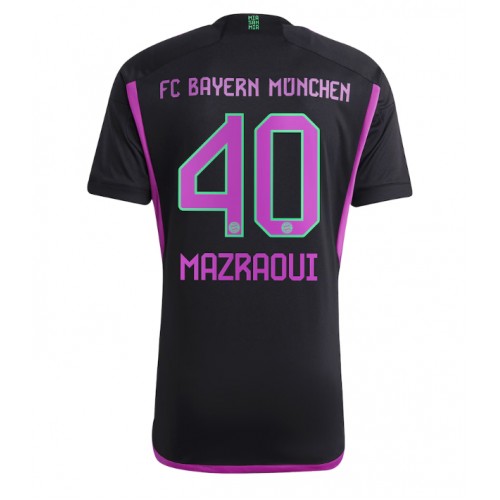 Bayern Munich Noussair Mazraoui #40 Gostujuci Dres 2023-24 Kratak Rukav